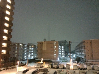 スカイツリーも影で見える程度になってきた